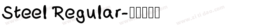 Steel Regular字体转换